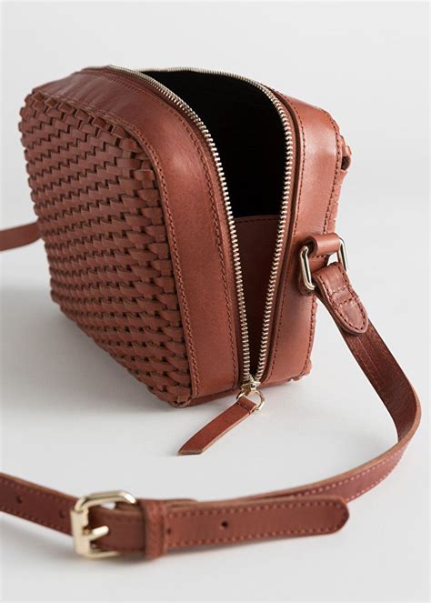 Basket Weave Crossbody Bag Bags Crossbody Bag Leather Crossbody Bag