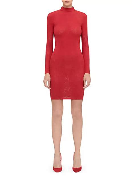 Shop Wolford Simkhai X Wolford Body Con Logo Minidress Saks Fifth Avenue