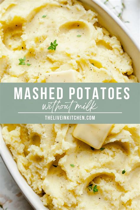 Mashed Potatoes Without Milk In 2023 Mashed Potatoes Without Milk