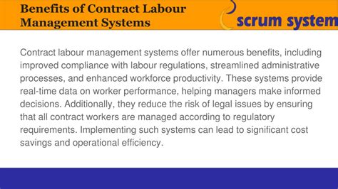 Ppt Enhancing Efficiency With Contract Labour Management Systems