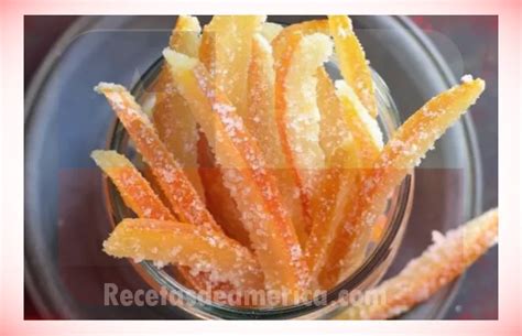 Receta de cáscara de naranjas confitadas Recetas Fáciles