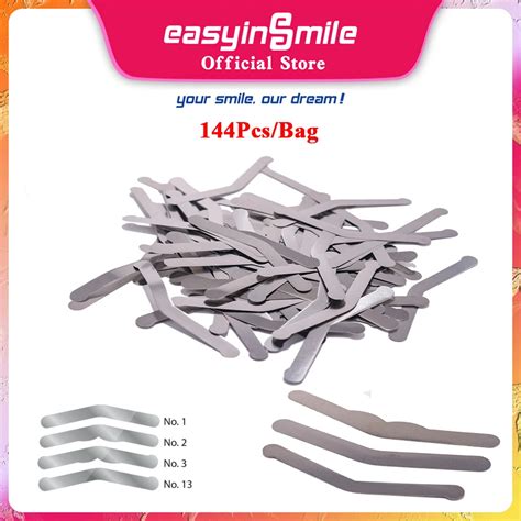 144pcs Bag EASYINSMILE Autoclavable Dental Tofflemire Matrix Band 0