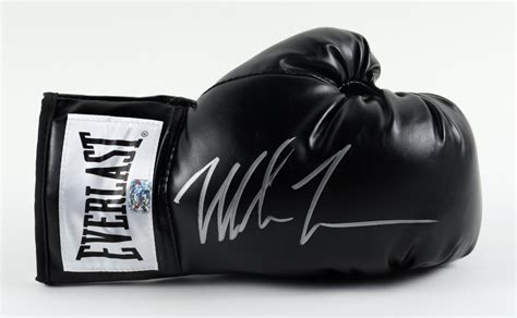 Mike Tyson Signed Everlast Boxing Glove Tyson Pristine Auction