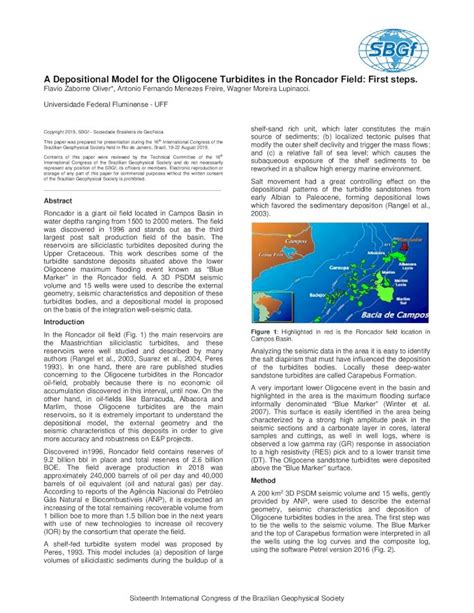 Pdf A Depositional Model For The Oligocene Turbidites In The