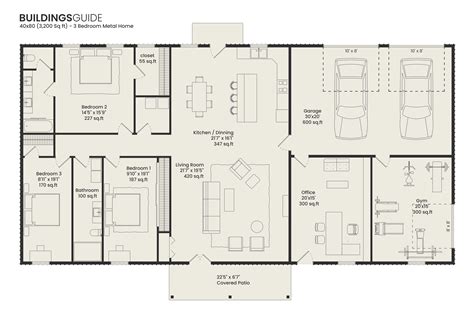 Metal Building House Plans and Floor Plans