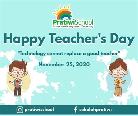 Happy Teacher’s Day – Pratiwi School