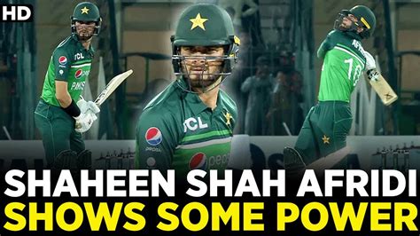 Shaheen Shah Afridi Shows Some Power With His Bat Pakistan Vs West