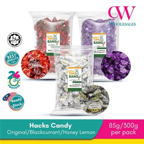 Hacks Candy Honey Lemon Sweet Original Hack Blackcurrant Sweets Candies