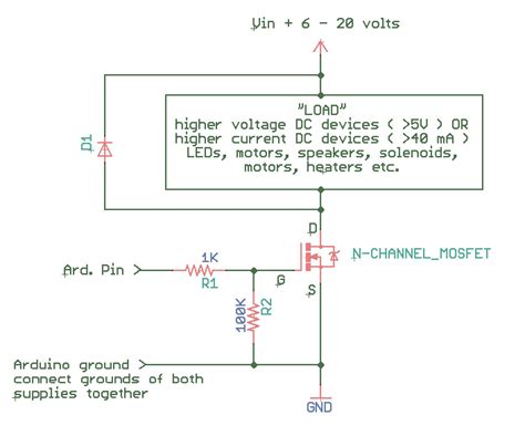 P Channel Mosfet Circuit New | Wiring Diagram Image