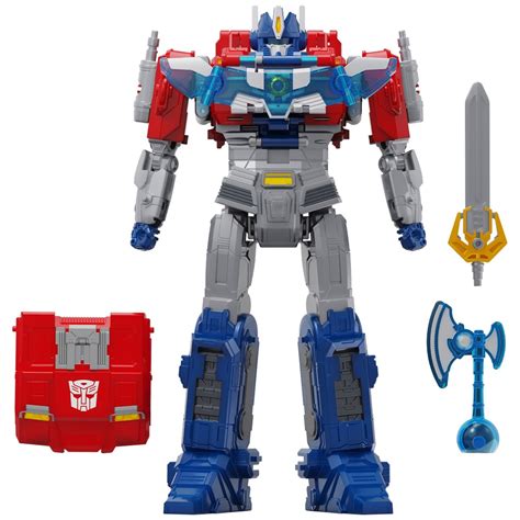 Transformers One Figur Power Flip Optimus Prime Cm Smyths Toys