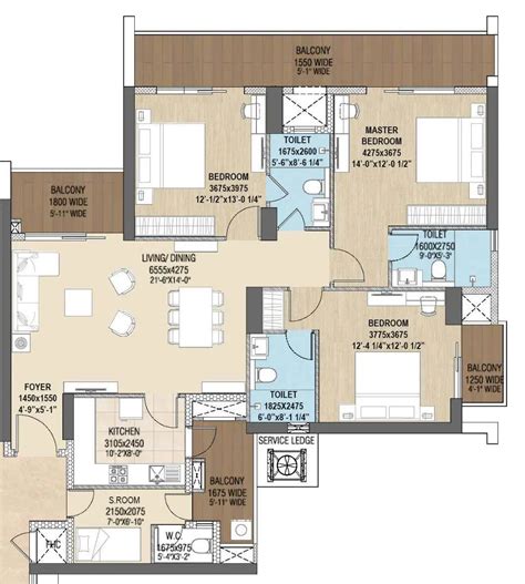 Puri The Aravallis Bhk And Bhk Floor Plan Layout Design