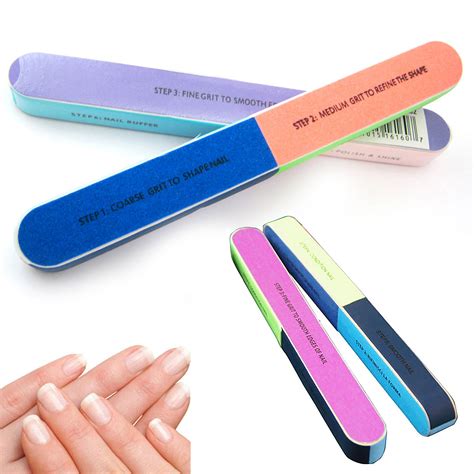 10 Nail Art 7 Way Nail Shiner Buffer Buffing Block Sanding Files