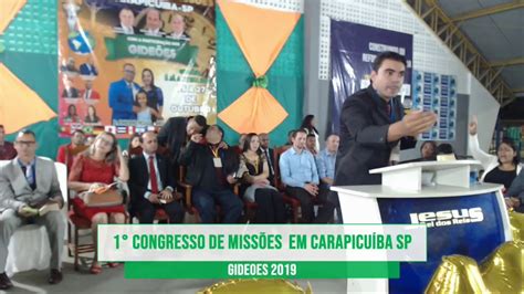 Pr Diego Armando CONGRESSO DE MISSÕES PARTICIPAÇÃO DOS GIDEÕES