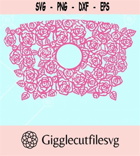 Roses Wrap Svg Roses Svg Rose Wrap Silhouette Svg Rose Flowers Svg Rose