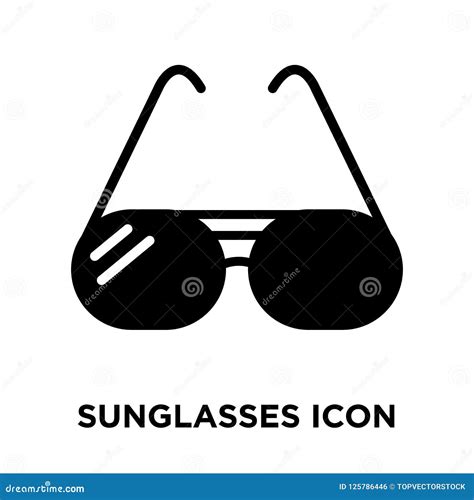 Sunglasses Icon Vector Isolated On White Background Logo Concept Of