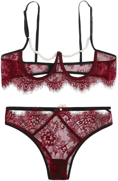 QQQQC Lingerie Intimo Da Donna Pizzo Sexy Lingerie Donna Intimo