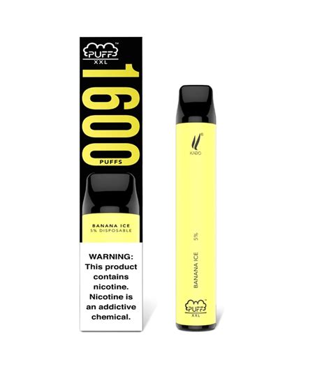 Puff XXL Banana Ice Disposable Vape Puffholic Vape