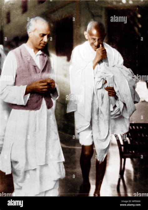 Mahatma Gandhi And Jawaharlal Nehru