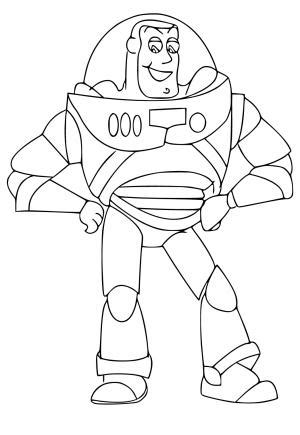 Easy Buzz Lightyear Coloring Pages