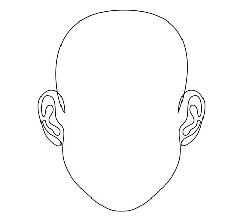 Human ear continuous one line drawing. 13942494 Vector Art at Vecteezy