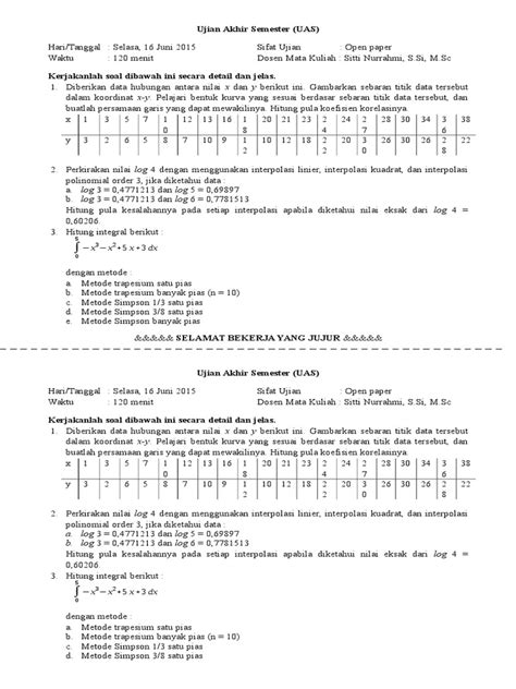 PDF UTS Metode Numerik DOKUMEN TIPS