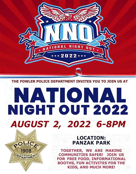 National Night Out 2022 City Of Fowler