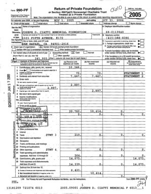 Fillable Online D Return Of Private Foundation Form 90 F OMB No Fax