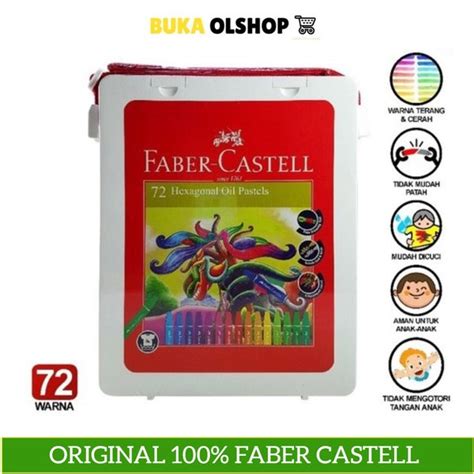 Jual Oil Pastel Faber Castell Hexagonal Crayon Colours Warna Di