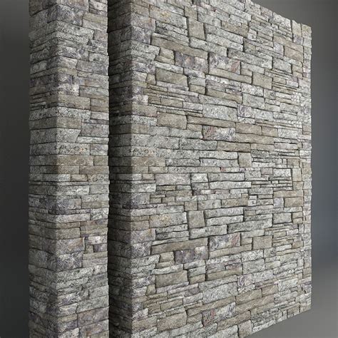 Stone Wall 3d Model 19 Max Fbx Obj Free3d