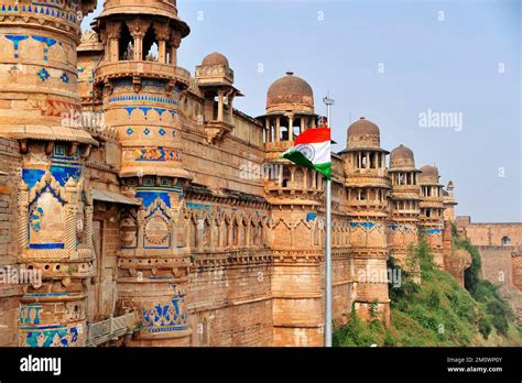 Gwalior Fort India Stock Photo Alamy