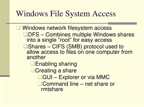 sa training topic  file system access powerpoint