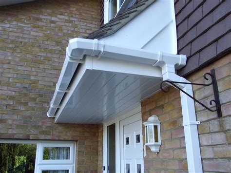 Installation Of White UPVC Fascias Soffits And Square PVC Guttering To