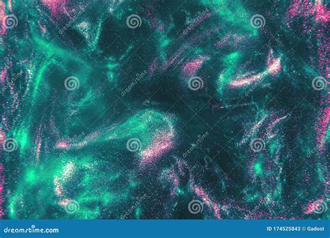 Mint And Pink Glitter Shimmering Magic Bokeh Background Stock Image