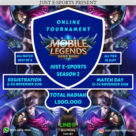 Contoh Poster Turnamen Mobile Legend Koleksi Gambar