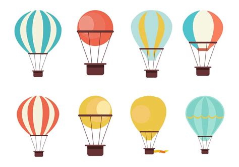 Free Hot Air Balloon Collection Vector 158592 Vector Art At Vecteezy