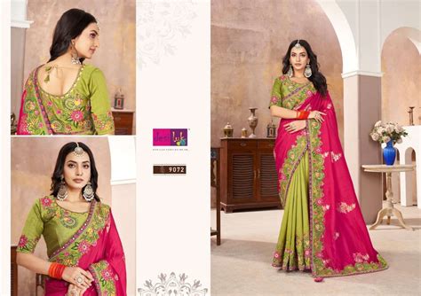 desiluk  indian women designer silk heavy saree  zari work