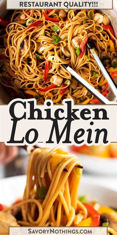 Easy Chicken Lo Mein Recipe With Video Artofit