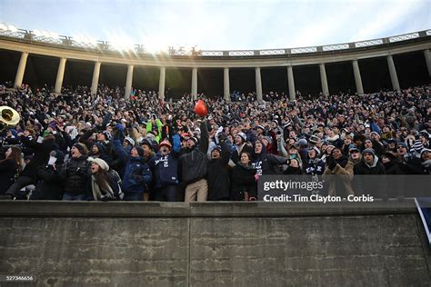 Yale Fans Celebrate A Touchdown During The Harvard Vs Yale College