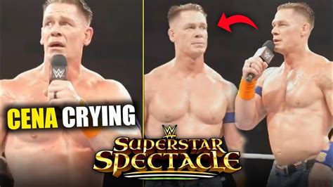 John Cena CRYING In INDIA At WWE Superstar Spectacle WWE Superstar