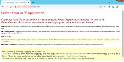 Asp Net Could Not Load File Or Assembly Crystaldecisions