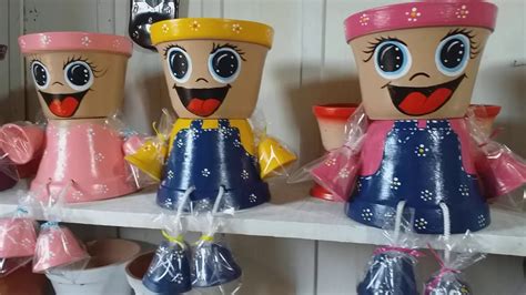 Bonecos De Vasos De Cer Mica Artista Moraes Youtube