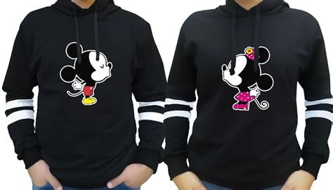 Buzo Buso Saco Pareja Mickey Y Minnie Enamorados