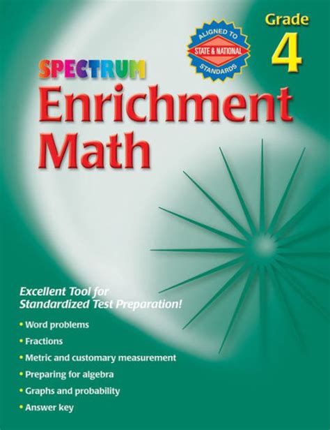 Spectrum Enrichment Math Grade 4 By Spectrum Paperback Barnes And Noble®