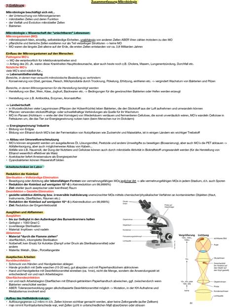 Zusammenfassung Mikrobiologie Zusammenfassung Mikrobiologie