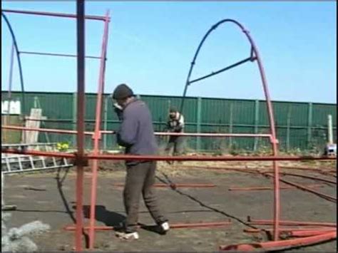 Сборка каркаса теплицы - YouTube