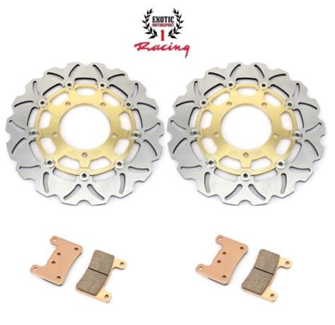 Front Brake Disc Rotors Pads Suzuki GSXR600 GSXR750 2006 07 GSXR1000