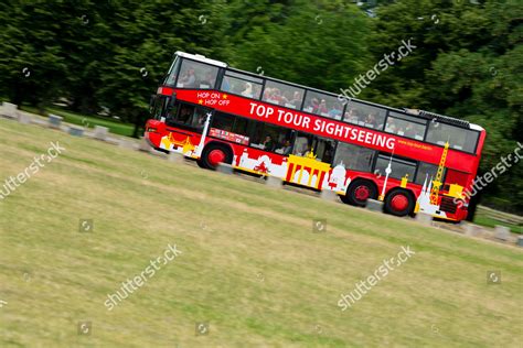 Bus City Tour Drives Through City Editorial Stock Photo - Stock Image ...