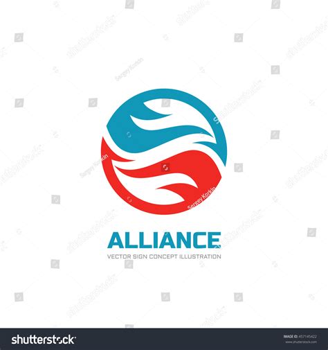 Alliance Vector Logo Template Concept Illustration Abstract Shapes