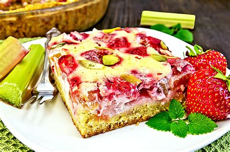 Rhabarber Erdbeerkuchen Rezept Gesund Co At