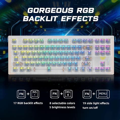 Snapklik AULA Wireless Mechanical Keyboard In Hot Swappable RGB Mechanical Gaming